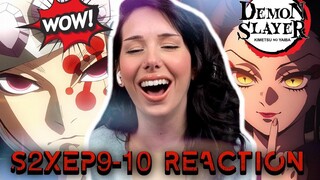 Demon Slayer: Kimetsu No Yaiba Season 2 Episode 9-10 REACTION