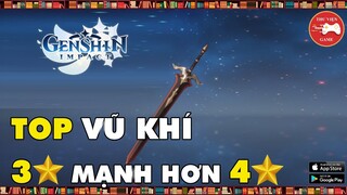 Genshin Impact || TOP VŨ KHÍ 3 SAO MÀ MẠNH HƠN CẢ 4 SAO || Thư Viện Game