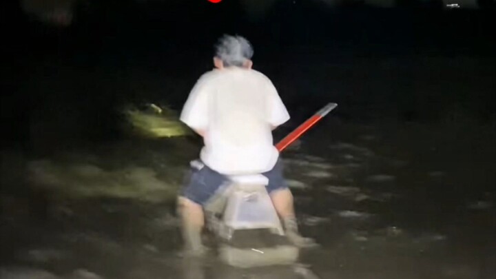 mencari kepiting