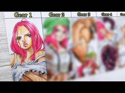 Drawing Jewelry Bonney in Gear 1, 2, 3, 4, and 5 | One Piece | ワンピース