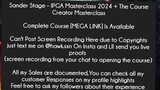 Sander Stage – IPGA Masterclass 2024 + The Course Creator Masterclass Course Download