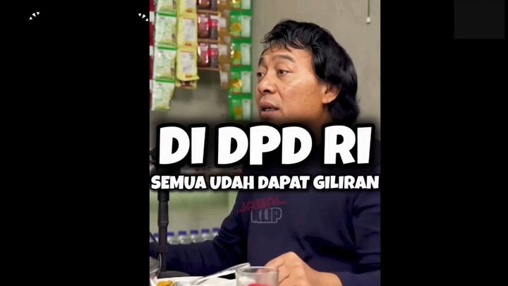 Di DPD RI Semua udah dapat gilirannya masing masing!!
