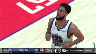 NBA2K22 FULL GAME HIGHLIGHTS I WARRIORS VS PISTONS I NBA Regular Season I  I January 18, 2022