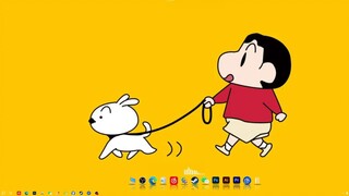[Wallpaper Selected Wallpapers·Crayon Shin-chan] Exclusively optimized 4K ultra-clear wallpaper hori