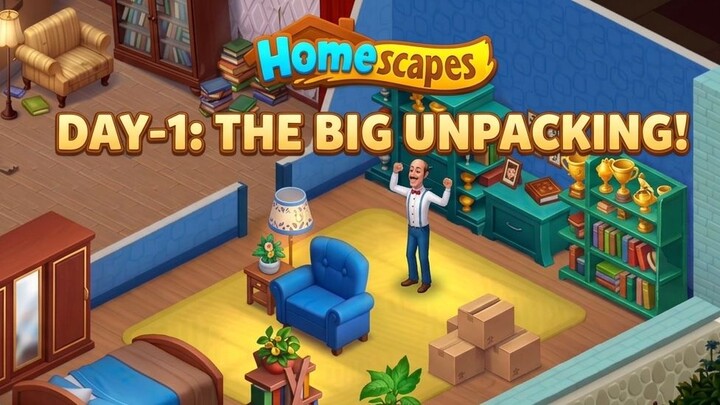 Homescapes gameplay walkthrough Day -1 Home decoration game