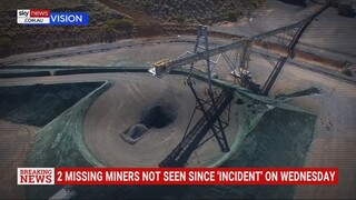 Search underway to find two missing workers after mine collapse in Qld