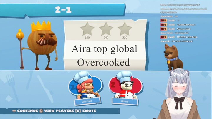 Cuplikan ril pertama kali Aira main Overcooked! 2 (Collab with Karyuu Kazumi)