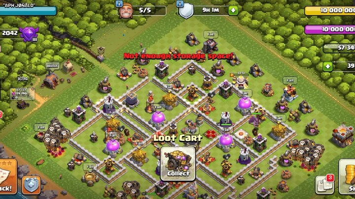 town hall 11 war attack using a blizzard lavaloonion...