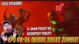 EPISODE BARU 04-06 SKIBIDI TOILET ZOMBIE UNIVERSE! SCIENTIST TOILET ZOMBIE VS G-MAN TOILET!