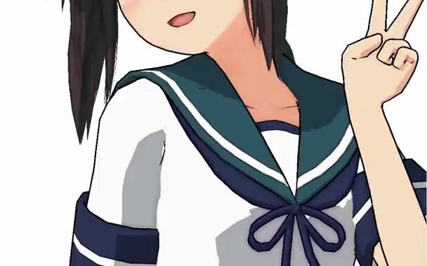 Fubuki keeps posing in front of the camera