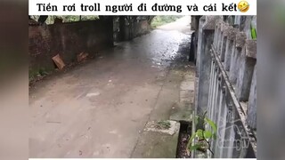 Tiền rơi troll người đi đường và cái kết