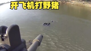 Menerbangkan pesawat untuk berburu babi hutan sungguh menyenangkan!