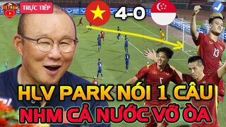 🔴HỌP BÁO Sau Trận Thắng 4-0: HLV Park Nói 1 Câu Làm NHM Cả Nước Vỡ Òa