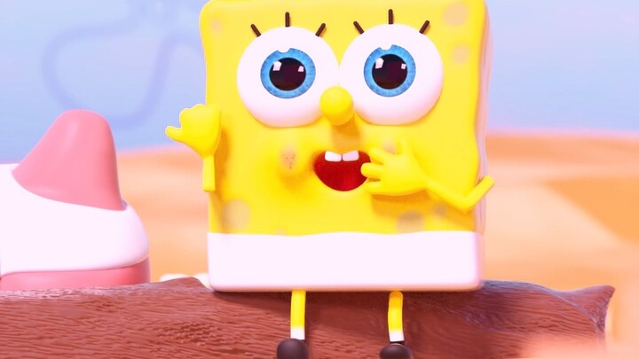 It took 15 days to create a cute 3D version of SpongeBob SquarePants.