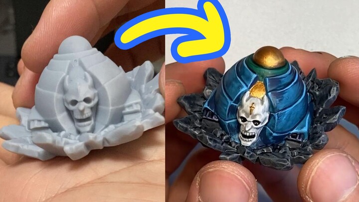 Paint a 3D printed blight piercing attack