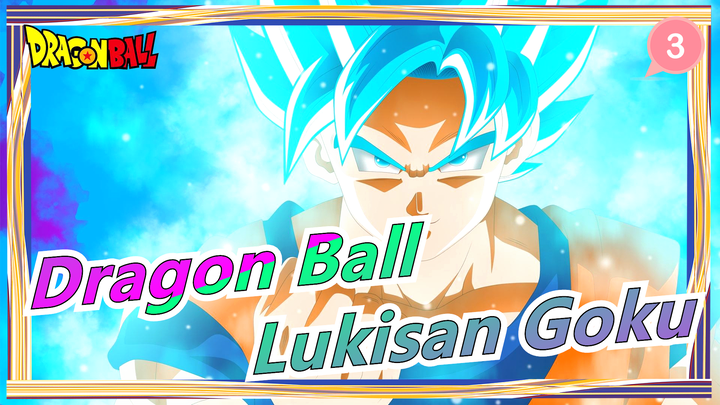 [Dragon Ball][Kakarot] Cara Melukis Goku dalam 30mnt, 3mnt dan 30dtk! / Tantangan Melukis Cepat_3