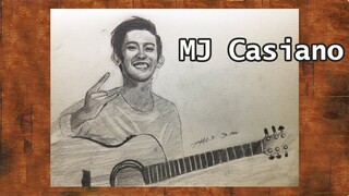MJ Casiano Portrait Drawing | JK Art