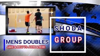 HIGHLIGHTS  GAME BADMINTON MENS DOUBLES JAKE & REGI VS JOHN & RHIE