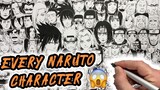 Drawing EVERY Naruto Character!!