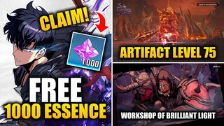 GRATIS 1000 Essene Stones & UPDATE Artifact Terbaru Lv.75 & New Mode | Solo Leveling: ARISE