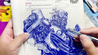 老师翻开他的作业，血压当场高了...