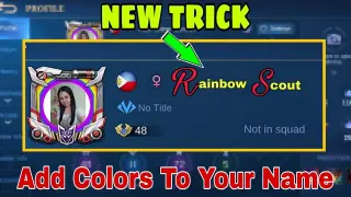How To CHANGE NAME COLOR in Mobile Legends