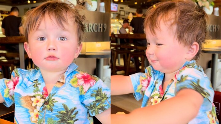 What should I do? My one-year-old son seems to be a natural at flirting with girls...