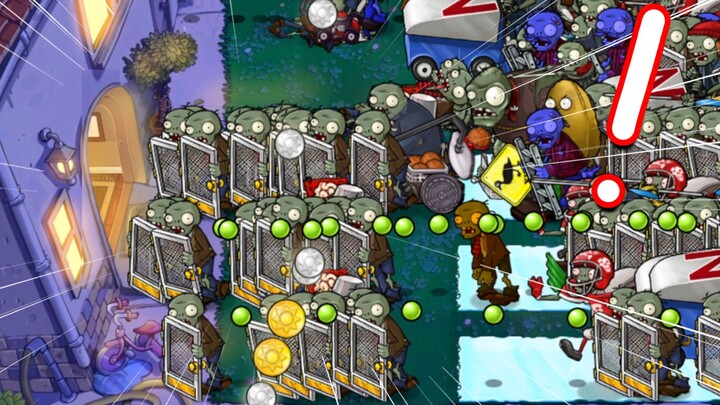 Zombie: Open the door! Let's each use a little brain and leave!
