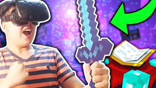 KIẾM KIM CƯƠNG PHÙ PHÉP TRONG MINECRAFT THỰC TẾ ẢO!!!