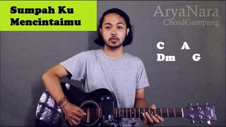 Chord Gampang (Sumpah Ku Mencintaimu - Seventeen) by Arya Nara (Tutorial Gitar) Untuk Pemula