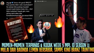 MPL KOCAK BERANI GANGGU JAM TIDUR LEMON ?! EVOS TAUNTING IESF ! MOMEN2 TERPANAS WEEK 5 MPL SEASON 11