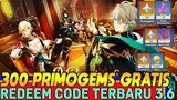 300 PRIMOGEMS GRATIS! Kode Redeem Terbaru Genshin Impact 3.6 Buruan Ambil!