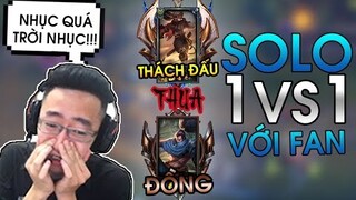 iLODA SOLO YASUO THUA TRẺ TRÂU 14 TUỔI RANK ĐỒNG | EVENT SOLO 1VS1 CÙNG FAN