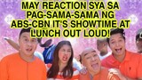 KAPUSO HOST MAY REACTION SA PAG-SAMA-SAMA NG ABS-CBN IT'S SHOWTIME AT LUNCH OUT LOUD SA TV5!