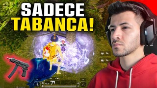 SADECE TABANCAYLA WIN ALMAK?  İMKANSIZ CHALLENGE 1.BÖLÜM / PUBG MOBILE