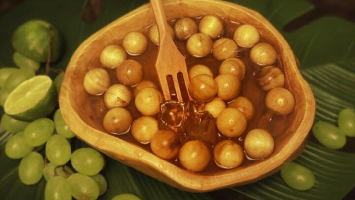 【Hari Terbenam】Sup Es Batu dan Kayu | Suara Gemericik Kayu, Es Batu, dan Air | Buatan Sendiri, Tanpa