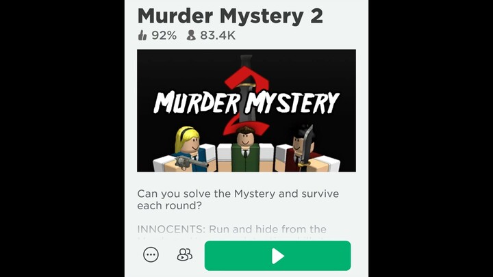 playing Murder Mystery 2 part1#boboakosasheriff😎