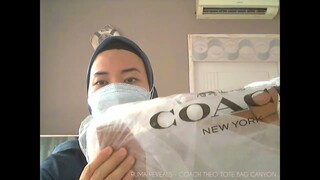 COACH UNBOXING ♡5 | COACH THEO TOTE BAG CANYON BAG REVIEW | TAS COACH | RUMA REVEALS