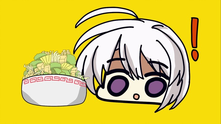 [Hard noodles, salty vegetables, double the minced garlic and lots of oil]