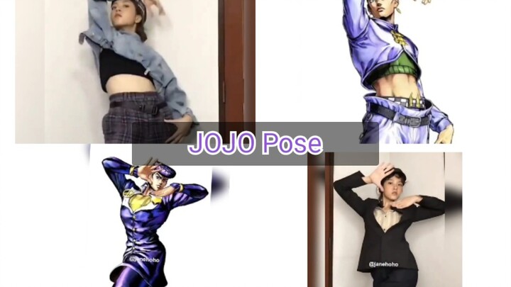 A complete collection of JOJO photo poses