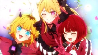Ruby and Kana welcome Mem cho as an Idol in B Komachi | Oshi no Ko Episode 9