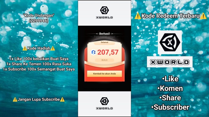 KODE REDEEM APK X WORLD TERBARU HARI INI - Kode hadiah terbaru 2024 hari ini....