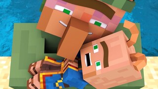 【رسوم متحركة لماين كرافت】حياة التاجر المتجول 1