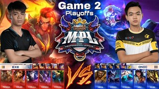 EXE vs ONIC [Game 2 Bo5] | (FILIPINO) MPL-PH S7 Playoffs Day 2 |  MLBB