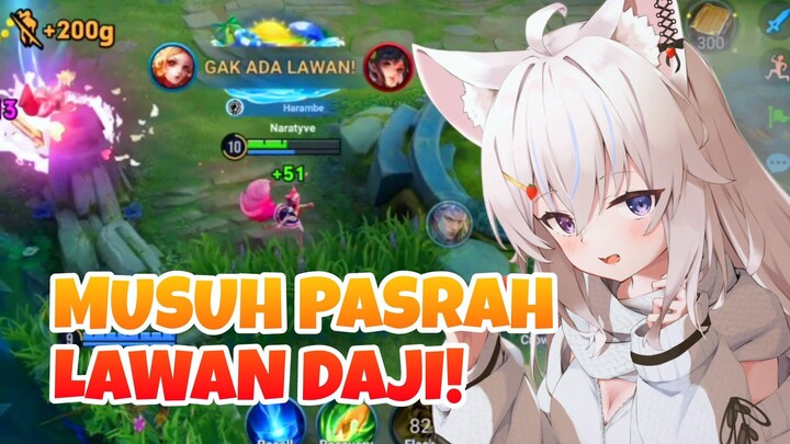 MUSUH CUMA BISA PASRAH LAWAN DAJI! - Honor Of Kings