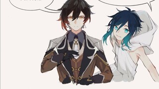 [Genshin] Sau khi Venti bị mài mòn - Venti x Zhongli