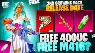 Free 400Uc! | 2nd Growing Pack Official Release Date | M416 Skin!! | Pubg Mobile | Not Charlie