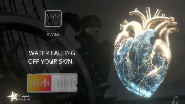 BTS song lyrics part of JK 🥰 swim