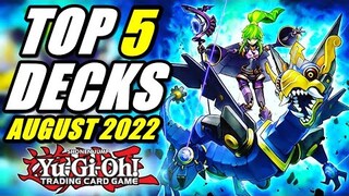 Yu-Gi-Oh! Top 5 Meta Decks AUGUST 2022! + DECKLISTEN!