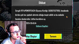 PES EDİYORUM 5. KEZ BAN YEDİM ! PUBG MOBILE